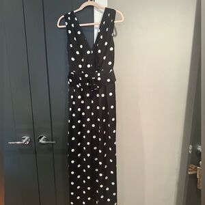 Polka dot dressy jumpsuit, J Crew, absolutely adorable.